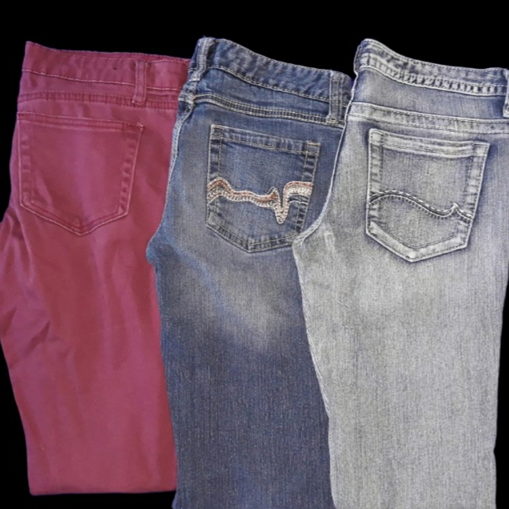 Three pair of Rue 21 jeans all size 3/4